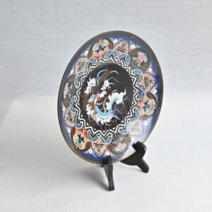 Japans cloisonne emaille bord - Afbeelding 3