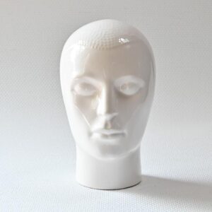 Vintage mannequin keramieken hoofd
