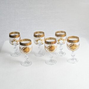 Set Bohemien kristal glazen