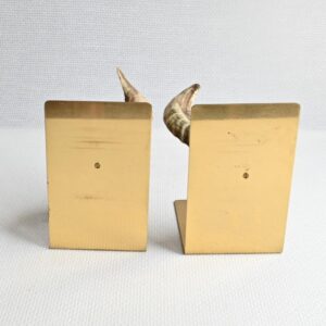 Boekensteun messing met hoorns - Afbeelding 5