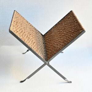 Tijdschrifthouder rattan metaal