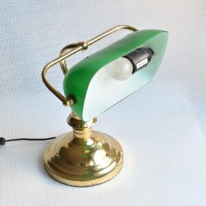 Notarislamp groen glas - Afbeelding 3